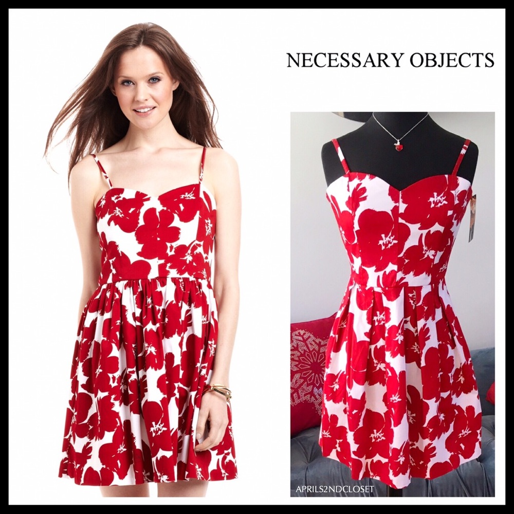 SWEETHEART NECK A-LINE FLORAL PRINT MINI DRESS A2C - Picture 1 of 8